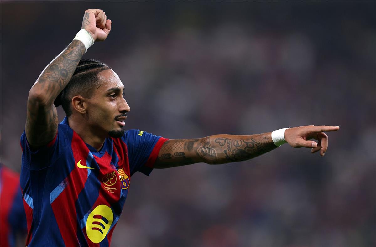 فيديو | رافينها يسجل هدف برشلونة الرابع أمام أتلتيك بلباو في السوبر الإسباني